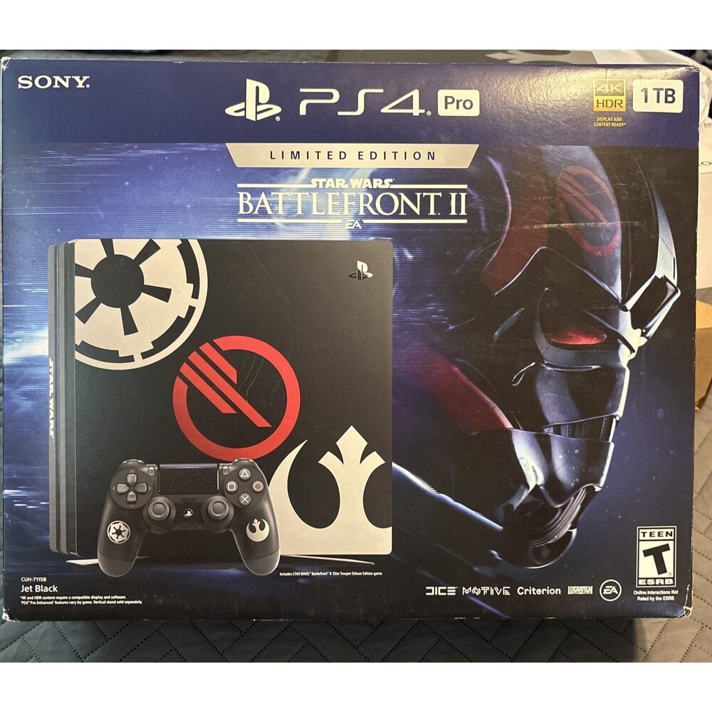 Sony PlayStation 4 Pro STAR WARS: Battlefront II Limited Edition, 1TB, In Box